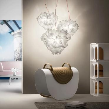 SLAMP Veli Suspension Couture Pendant Lamp Large - Transparent