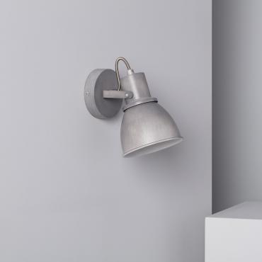 Emery Adjustable Aluminium Single Spotlight Ceiling Lamp - Grey