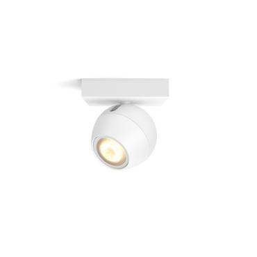 PHILIPS Hue Buckram Extension White Ambiance GU10 Single Spotlight Wall Lamp - White