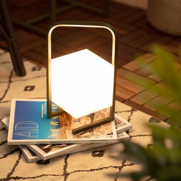 2.5W Tiber Portable Outdoor LED Table Lamp with USB Rechargeable Battery - Terracota