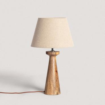 Product photography: [NO ACTIVAR] Rani Wooden Table Lamp ILUZZIA 
