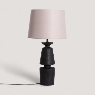 Alaia Wooden Table Lamp ILUZZIA - Topo