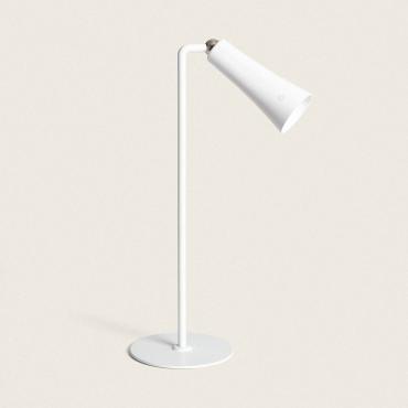 3W Bysta Metal Portable Metal LED Table Lamp with Rechargable Battery USB - Black