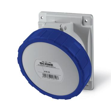 SCAME Optima Series 32 A Watertight Wall Base - IP67 - 2P + PE