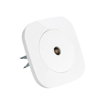 Classic Round TV Socket - White