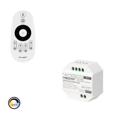 MiBoxer TRIAC LED Dimmer + 4 Zone RF Remote - White