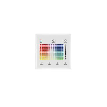 Wall Mounted Tactile DALI Master Dimmer Remote RGB - White