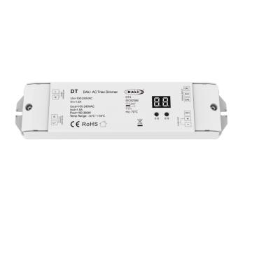1-Channel DALI to TRIAC Dimmer Compatible with Push Button - White