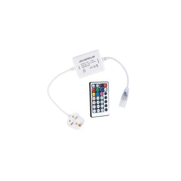 RGB LED Strip 220V AC 60 LED/m IP65 with Remote Control - 15 m
