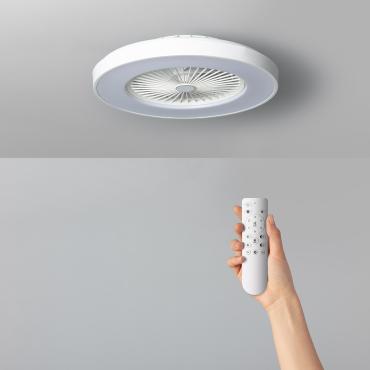 Dhalia Silent Ceiling Fan with DC Motor in White 58cm - White