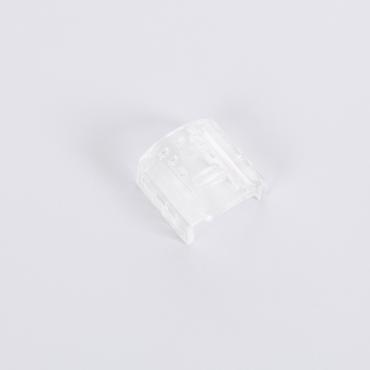 Flat End Cap for LED COB Strip Rectifier Cable 12mm - Transparent