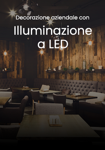 Decorazione aziendale con illuminazione a LED