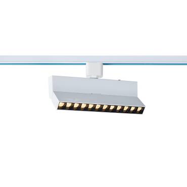 Faretto LED Binario Lineare Monofase 12W Regolabile CCT Selezionabile No Flicker  Elegant Optic Bianco (3000K - 4000K - 5000K)