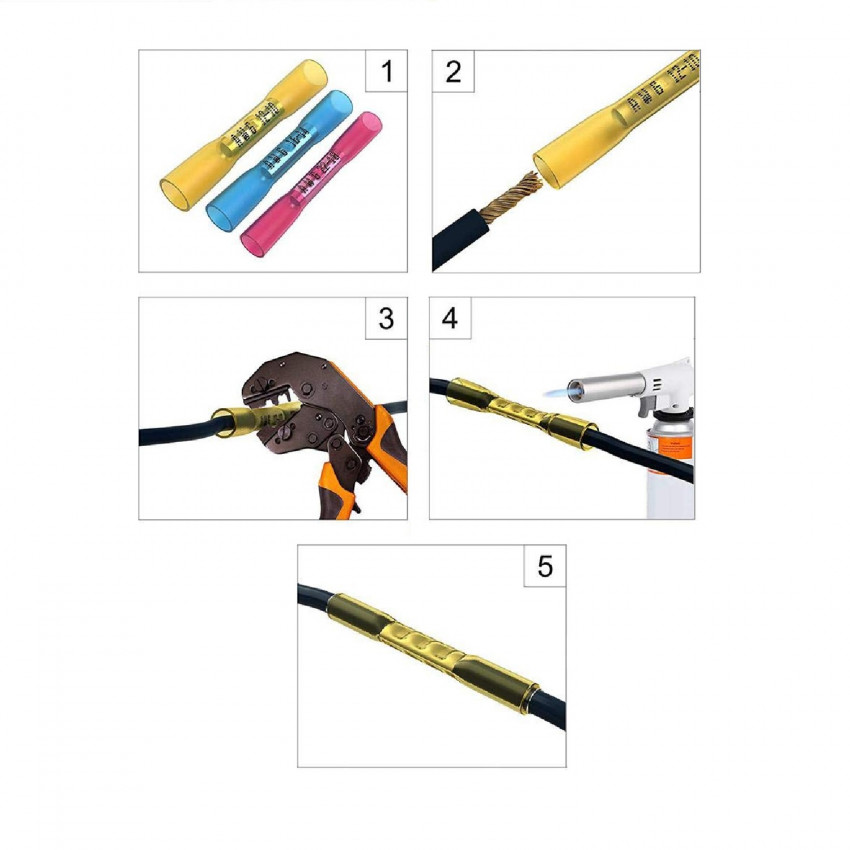 Cavi Elettrici Con L'ansa Terminale Isolata Dell'anello Fotografia