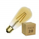 Caja de 20 Bombilla LED E27 Regulable Filamento Gold Big Lemon ST64 5.5W