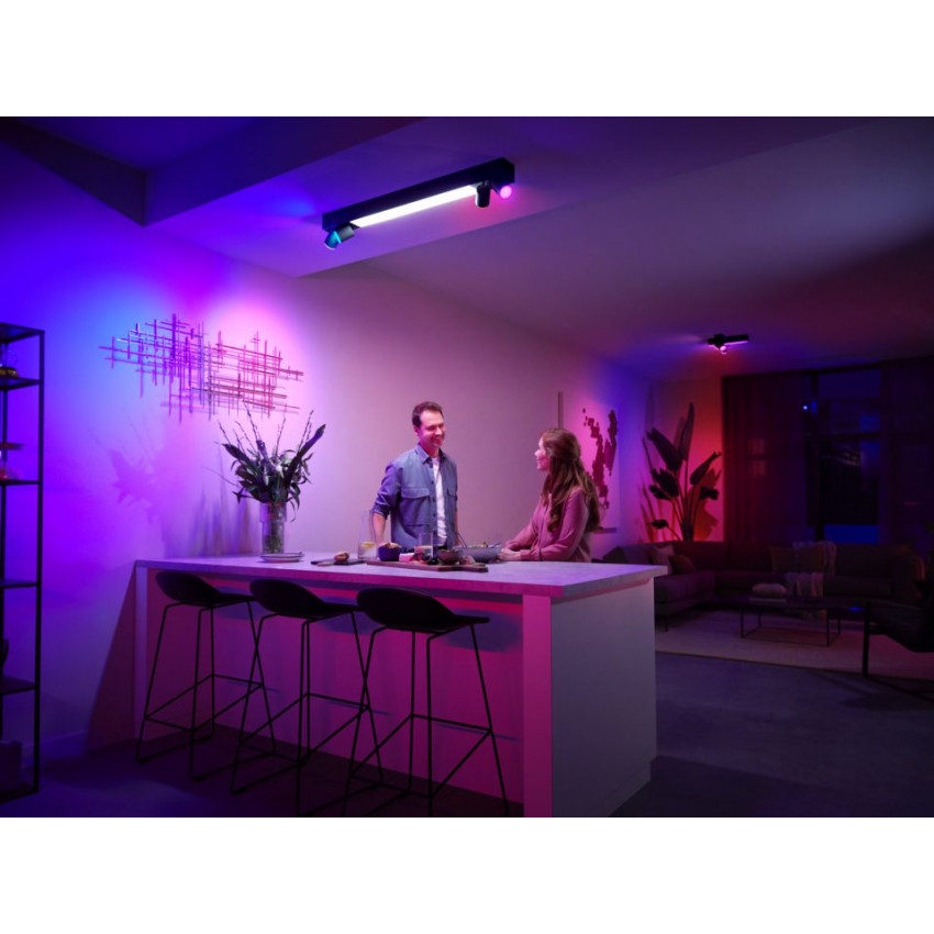 Plafón White Color GU10 4x5,7W Centris PHILIPS Hue 