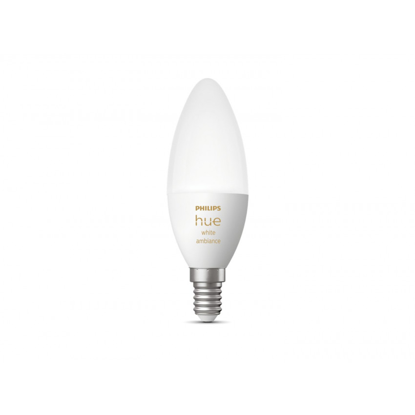 Lampadina LED Inteligente LED E14 5.2W 470 lm B39 Hue White Ambiance PHILIPS 