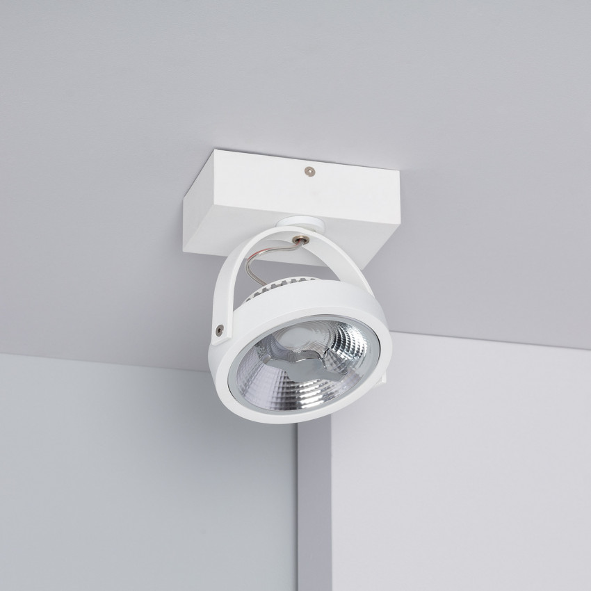 Faretto LED CREE da Superficie Orientabile AR111 15W Regolabile Bianco