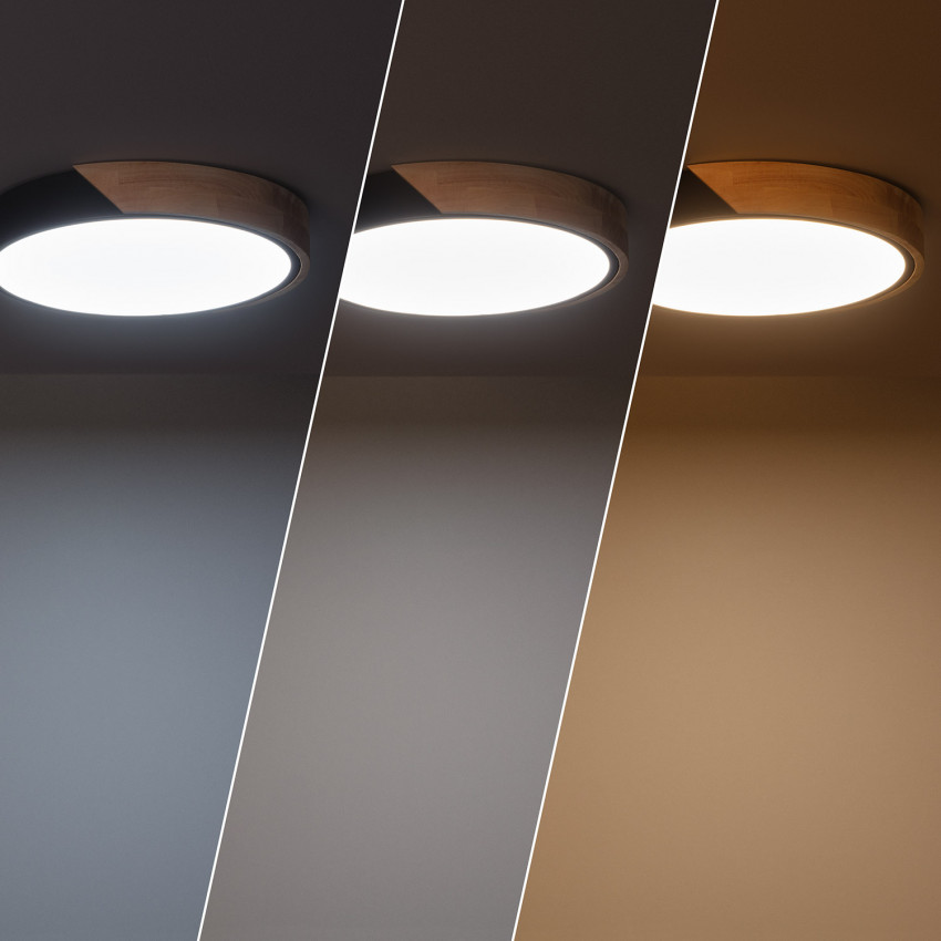 Plafón LED Circular CCT Semi-Dari 18W