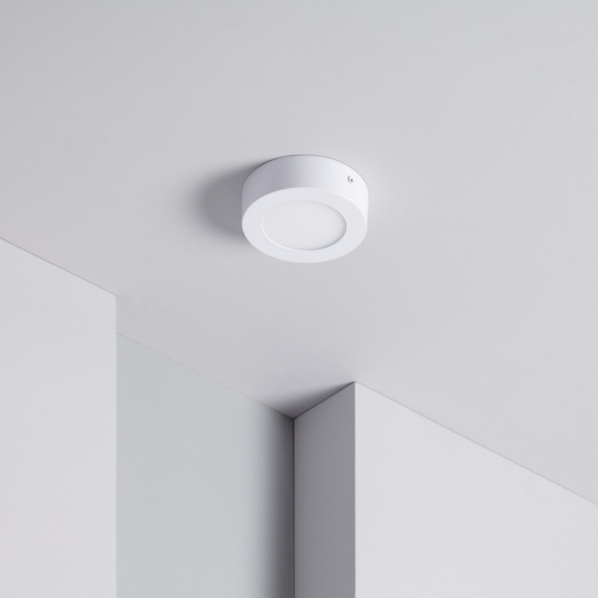 Plafoniera LED 6W Circolare SwitchCCT Selezionabile  Ø120 mm