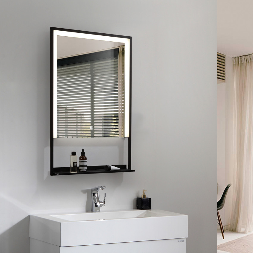 Specchio Bagno con luce LED Antiappannamento Touch Madeira