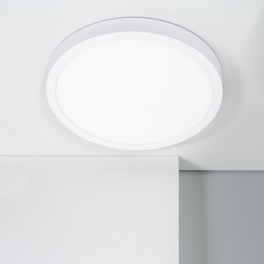 Plafoniera LED 24W Circolare Alluminio Ø280 mm  Slim CCT Selezionabile SwitchDimm Galán