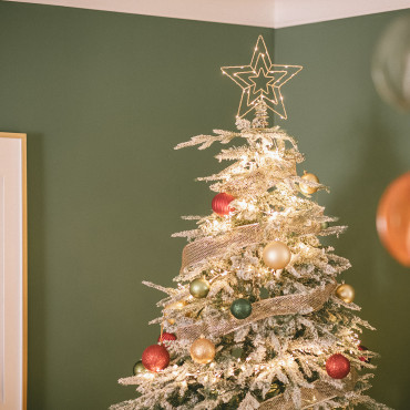 Stella LED per Albero di Natale in Metallo a Pile Jaione 