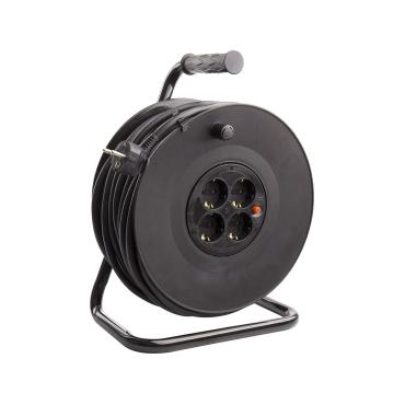 Bobina Prolunga Cavo 40m 3x1,5mm con Sistema Anti-Twist Nero