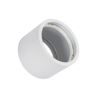 Portafaretto Downlight da Superficie Circolare per Lampadina LED GU10 AR111 Bianco