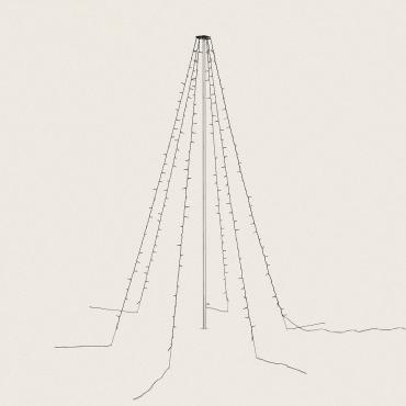 Tenda Ghirlanda LED Esterno per Albero 8m 2700K