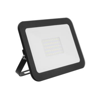 Proiettore LED Slim 30W 120lm/W IP65 Vetro Nero Diverse opzioni