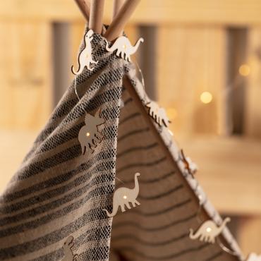Ghirlanda di Luci LED per Bambini Dinosauri 2m 3000K