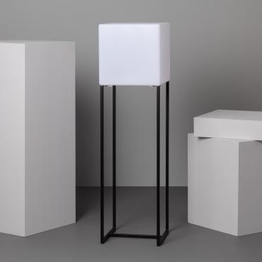 Lampada da terra per Esterno in Metallo LED RGBW Solare Ricaricabile Tiber Nero