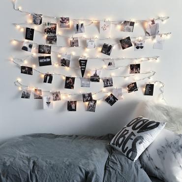 Ghirlanda LED con Mollette Oro 3.5m Oro
