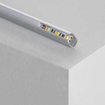 Profilo in Alluminio Appendiabiti per Armadio per Strisce LED fino a 12mm 2 m