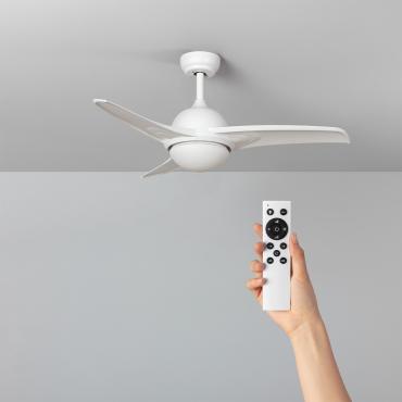 Ventilatore da Soffitto Silenzioso Aran Bianco 107cm Motore DC Bianco