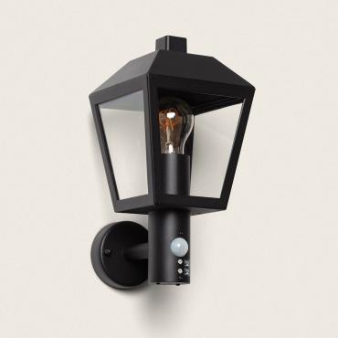 Lampa Ścienna Zewnętrzna z Aluminium z Czujnikiem Ruchu MukomCzarny