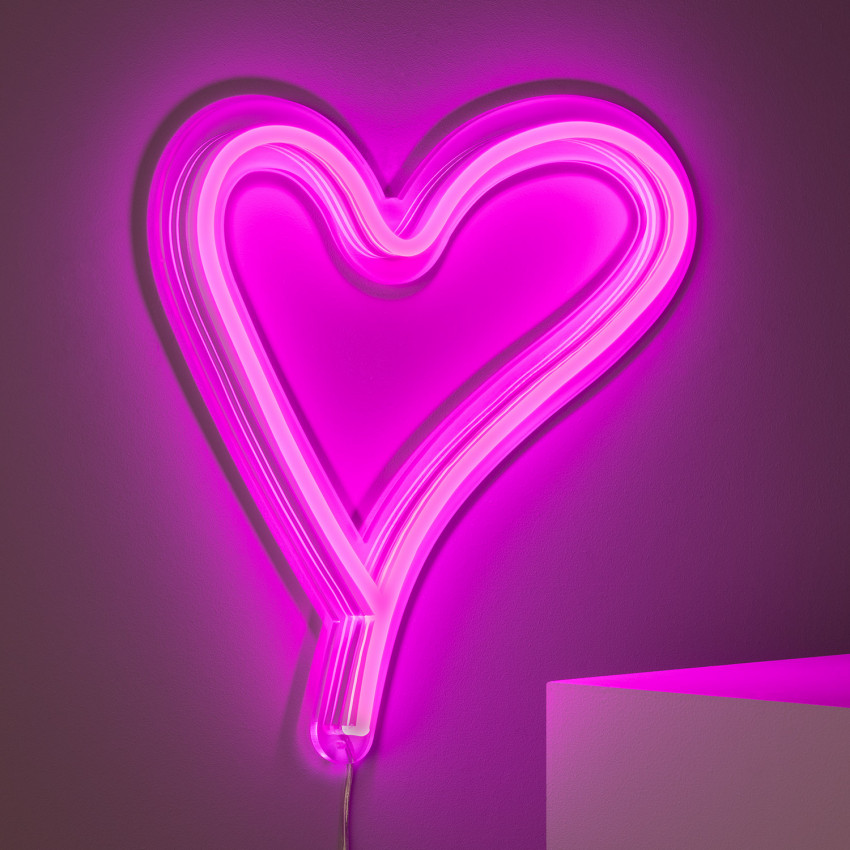 Znak Neon Heart 12V