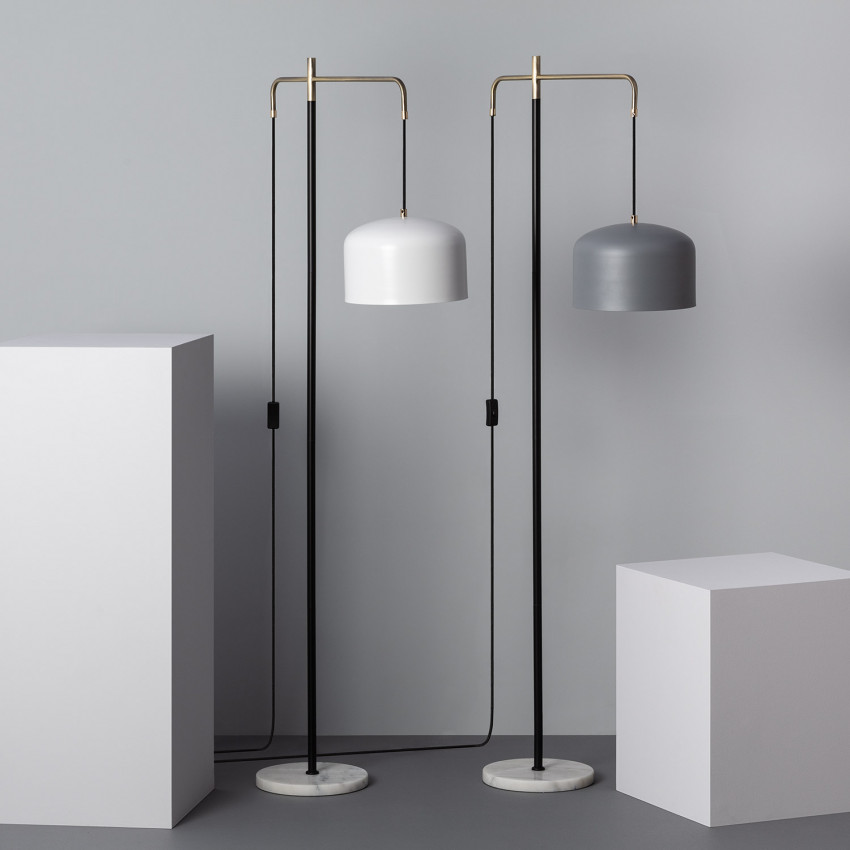Lampa Podłogowa z Osłoną Wiszącą Fiske
