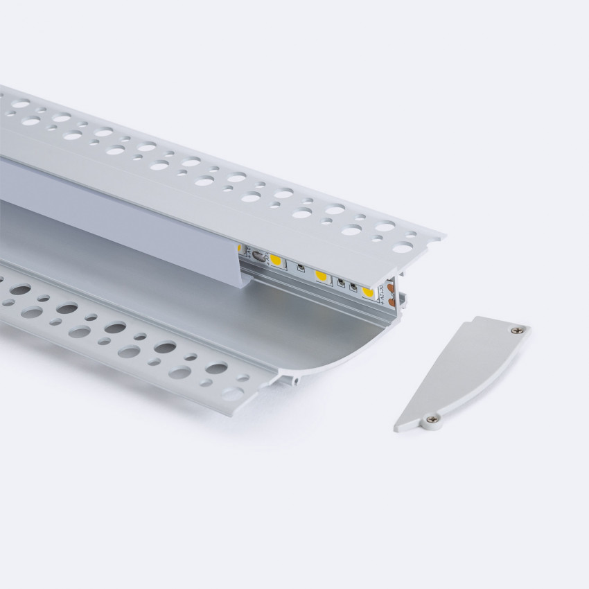 Profil Aluminiowy Wpuszczany do Tynk/Płyta Gipsowo-Kartonowa dla Taśm do 12 mm 