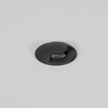 Lampka Ostrzegawcza Zewnętrzna LED 1W Wpuszczana w Podłogę 2L 24V DC Loto Czarna