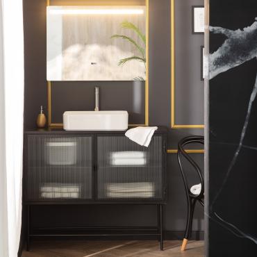 Lustro Ścienne LED Zapobieganie Parowaniu 60x80 cm Big BenagilRegulowany ( Ciepły - Neutralny - Zimny )