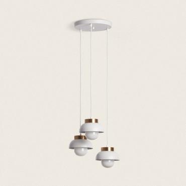Lampa Wisząca z Metalu Tri GeriBiały