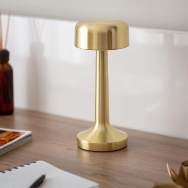 Lampa Stołowa LED 3W Przenośna z Akumulatorem USB Ładowalna CiaraZłoty