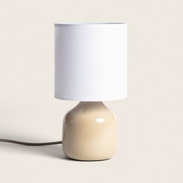 Lampa Stołowa Ceramiczna MayaKarmelowy