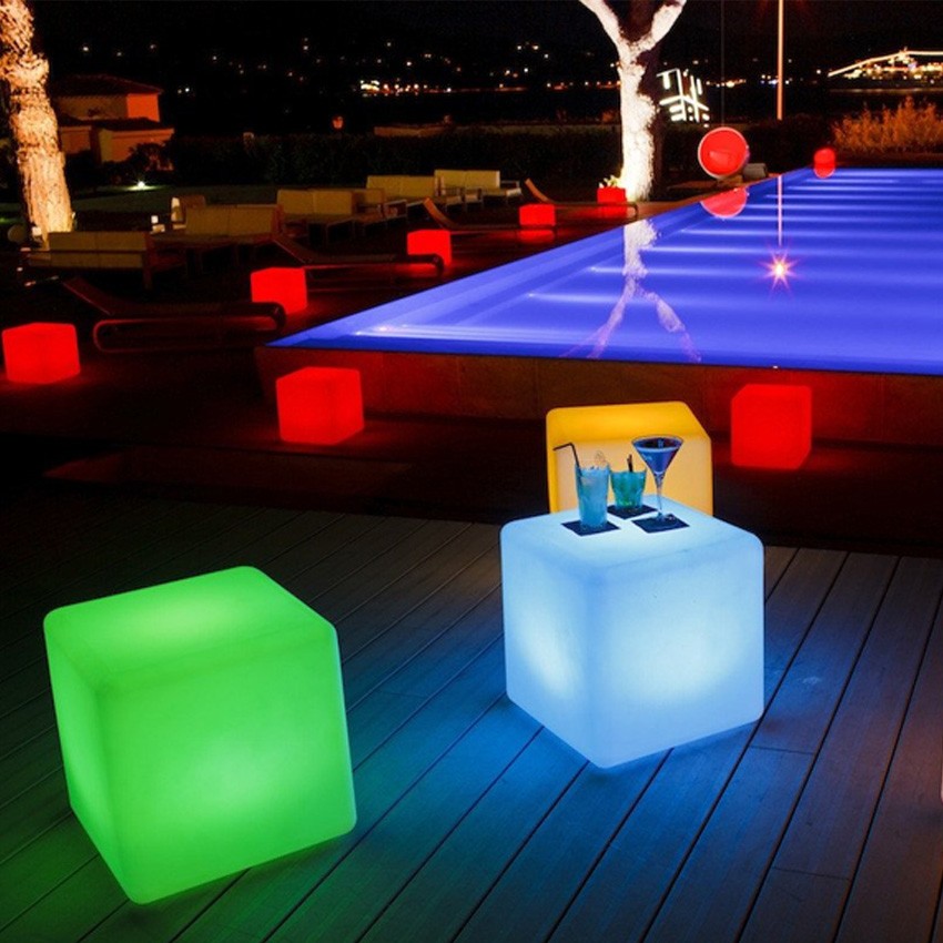 30cm Rechargeable RGBW LED Cube