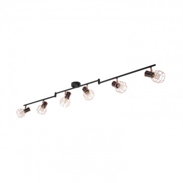 Adjustable Lada Surface Spotlights In Black Copper X6