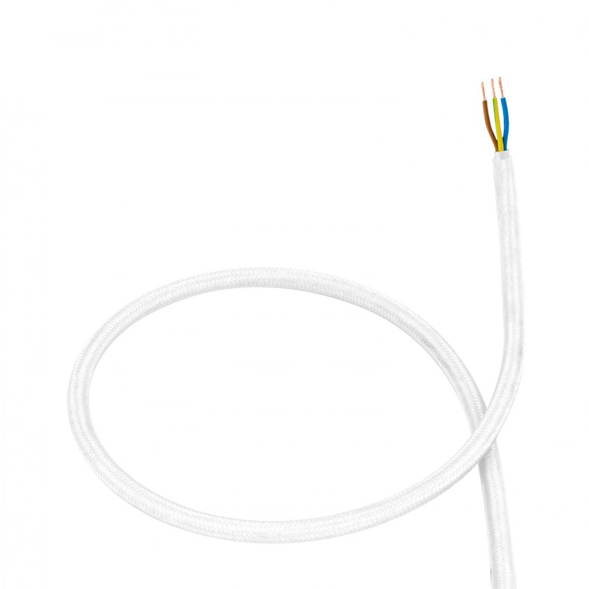 White Textile Cable