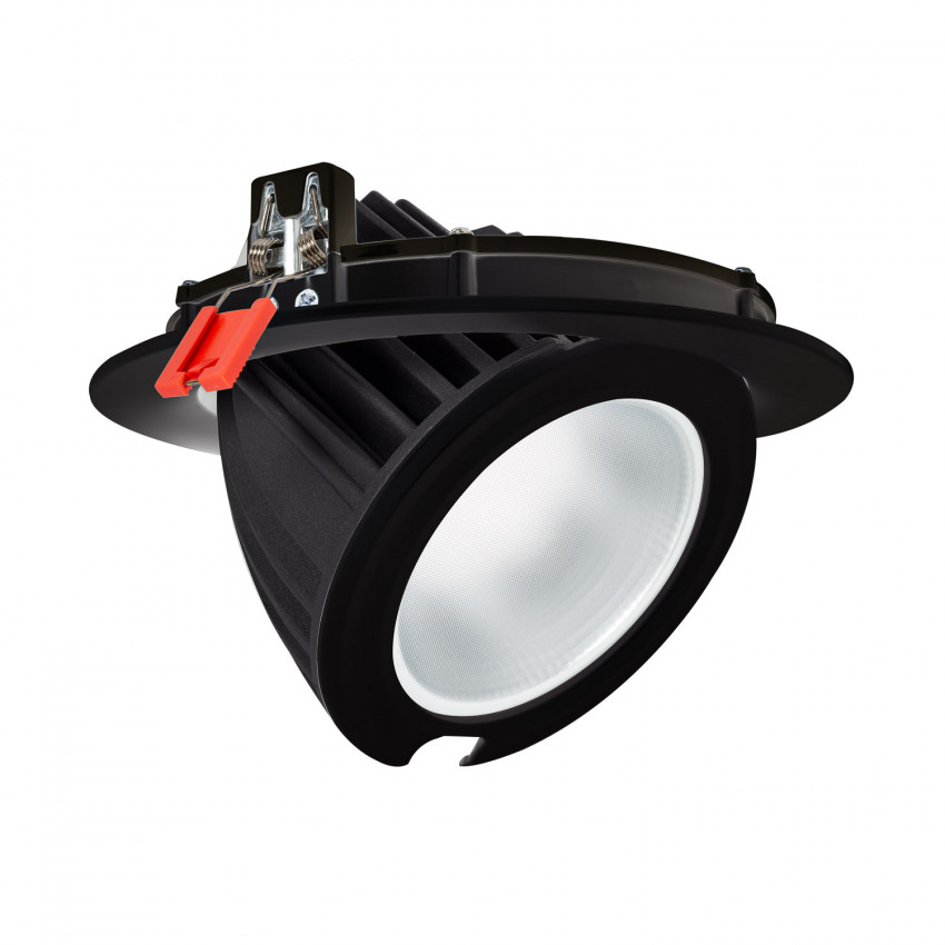 60W Round Adjustable SAMSUNG Black LED Spotlight 125lm/W LIFUD 