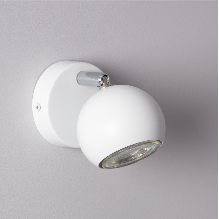 Ates Adjustable Aluminium Surface Spotlight in White 
